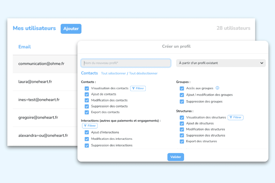 Invitez vos collègues sur votre CRM avec des droits adaptés pour une gestion collaborative !